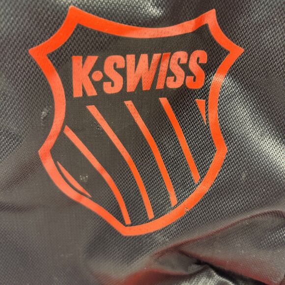K Swiss Red & Black Backpack Classic Look Medium Size 15" x 17" Several Pockets - Picture 3 of 13